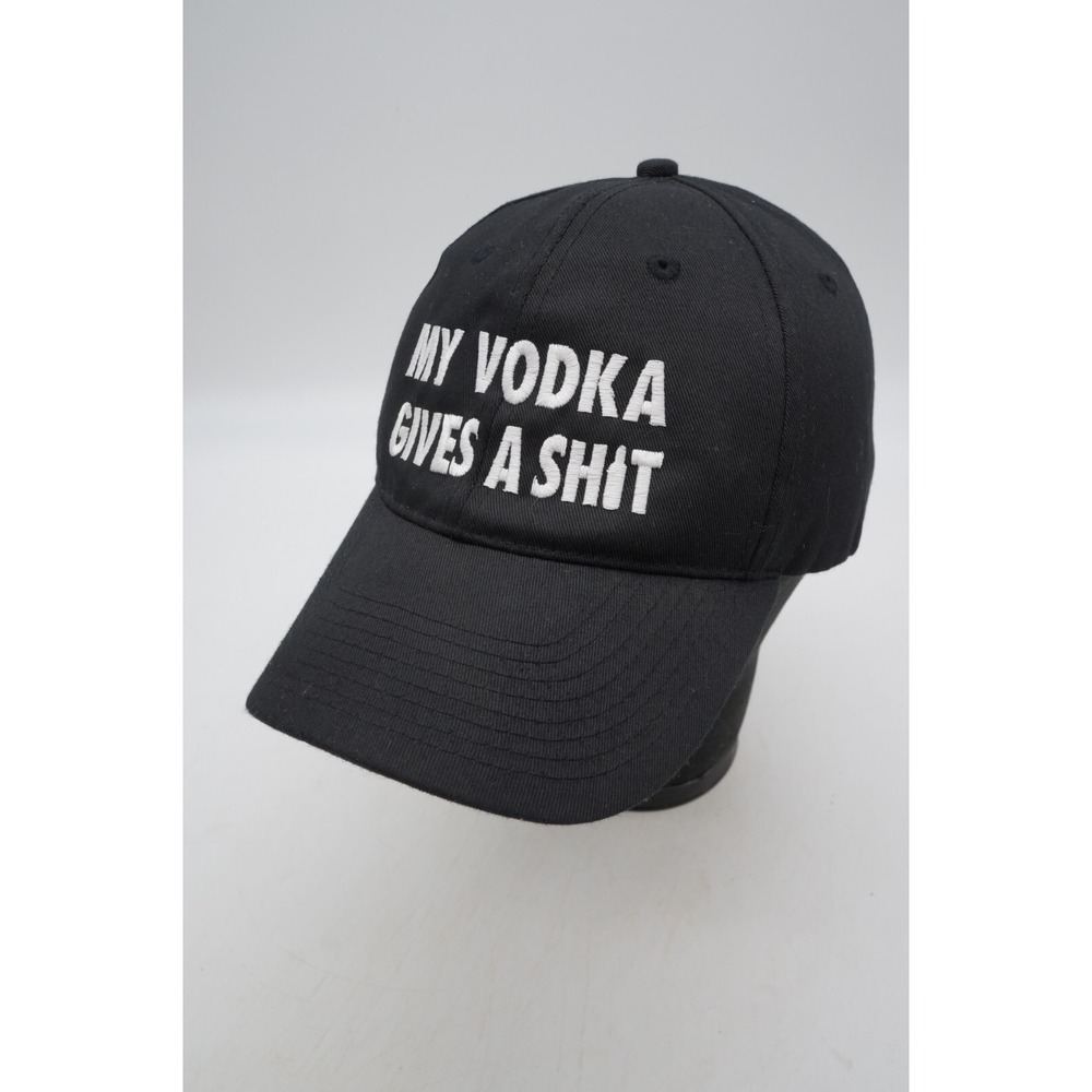 Absolut Vodka Strapback Hat Baseball Cap Black My Whiskey Gives A Sh*t OSFA